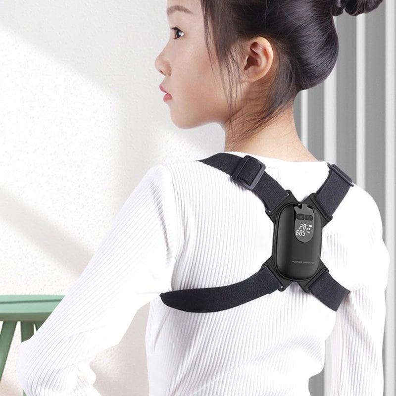 Adjustable Posture Corrector Back Brace with Vibration Sensor for Adults Spinal Alignment Support - Image 4
