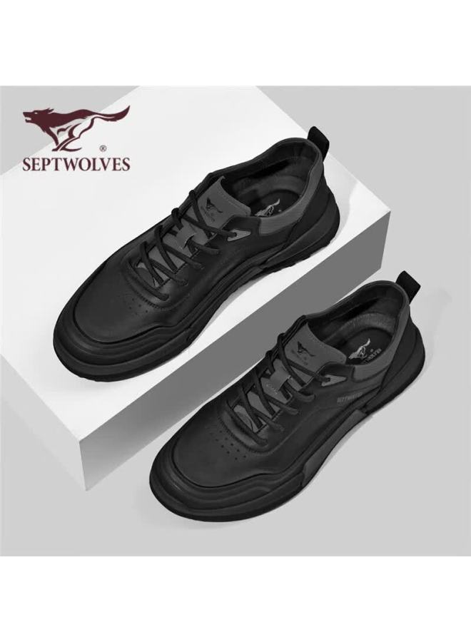 Septwolves Official Men's Shoes, Versatile Mesh Autumn Winter Breathable Casual Shoes, Sports Men's Shoes W8343730236, Black, Size 39 - Image 2