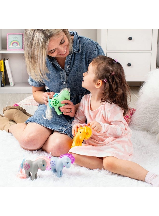 My Little Pony, 40th Anniversary 4-Inch Cotton Candy, Original 1983 Collection, Long, Brushable Mane and Tail, Action Figure, Great for Kids, Toddlers, Girls, Ages 4+ - Image 5