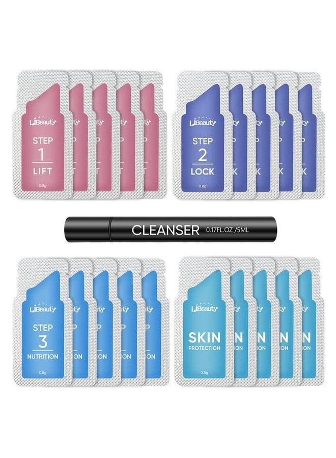 Libeauty Brow Lamination Kit Lash Lift Kit Lasting 8 Weeks Sachet Disposable Upgraded Version Curling Perming Wave Lotion & Liquid Set Home Perm Kit - Image 1