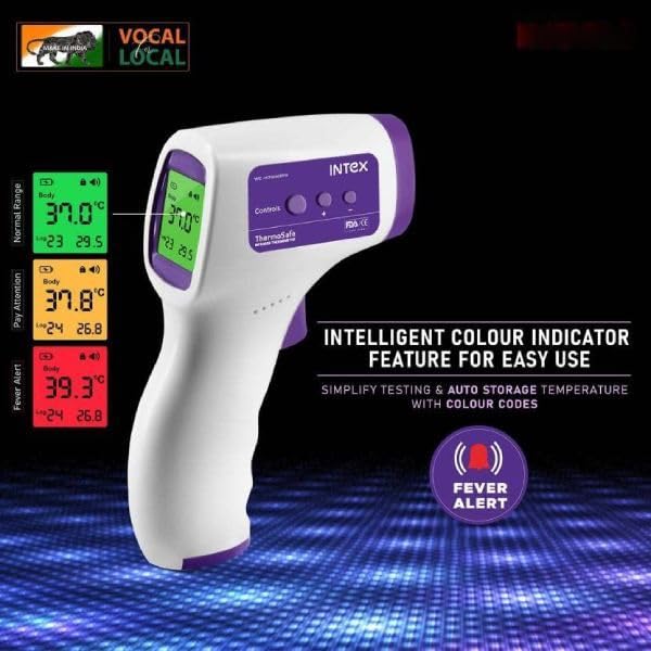 MCP Intex Thermosafe Non-contact FDA Approved Digital Infrared Thermometer Temperature Gun -32°C to 42°C(89.6-109.4℉) with LCD Display - Image 3