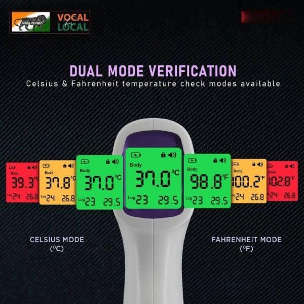 MCP Intex Thermosafe Non-contact FDA Approved Digital Infrared Thermometer Temperature Gun -32°C to 42°C(89.6-109.4℉) with LCD Display - Image 4