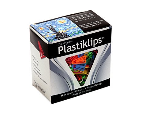 Baumgartens LP0200 Plastiklips Paper Clips, Small, Assorted Colors, 1,000/Box - Image 1