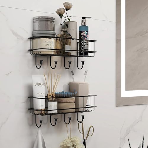 TNT THE NEXT TREND Self Adhesive Metal Square Shelf for Bathroom | No Damage, Drill Free Installation Bathroom Accessories Holder - Image 3