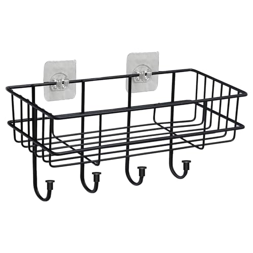 TNT THE NEXT TREND Self Adhesive Metal Square Shelf for Bathroom | No Damage, Drill Free Installation Bathroom Accessories Holder - Image 1