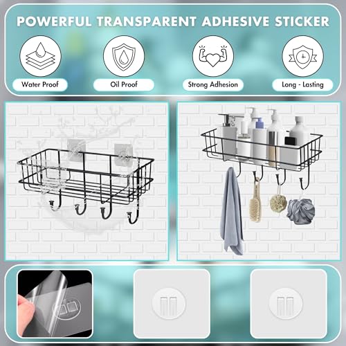 TNT THE NEXT TREND Self Adhesive Metal Square Shelf for Bathroom | No Damage, Drill Free Installation Bathroom Accessories Holder - Image 5