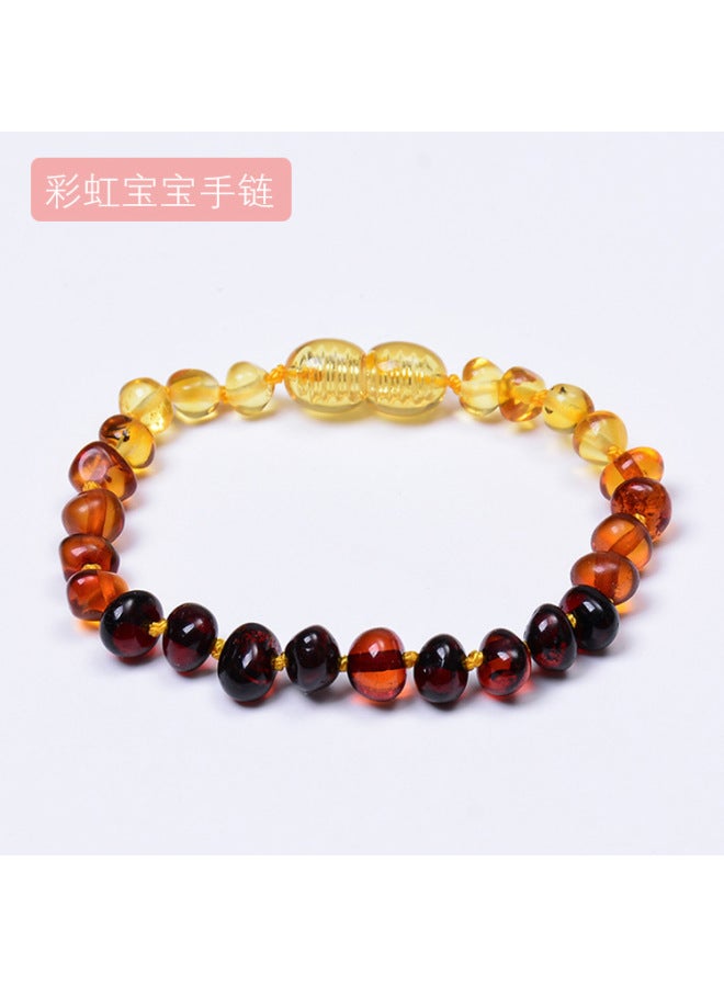 European And American Baltic Imported Amber Baby Bracelet Baby Irregular Amber Bracelet