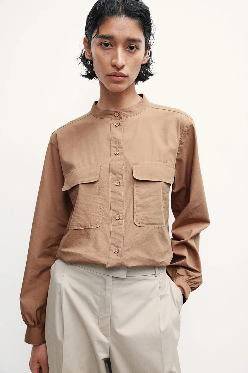 H&M Pocket-Detail Blouse