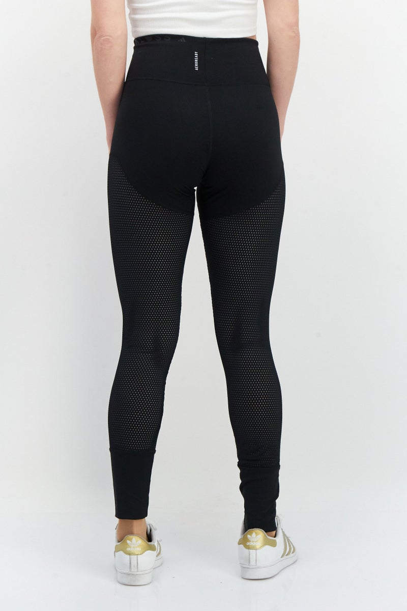 Adidas x Karlie Kloss Women Sportswear Fit Eyelet Training Leggings, Black - Image 3