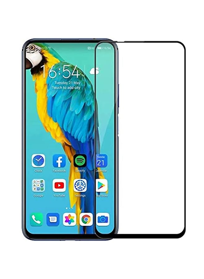 Glass Tempered Glass For Huawei Nova 5T Full Glue Screen Protector Black Frame - Image 1