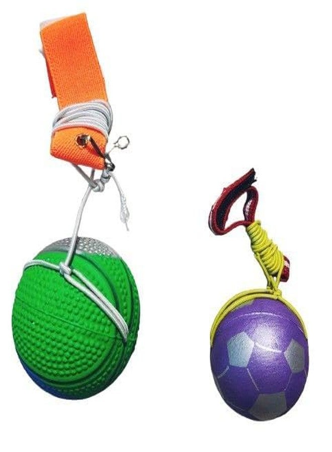 ZOKCY 2 in 1 (2 Rainbow Magic Spring Toy + 2 Bouncing Moon Ball) for Kids/Rainbow Spring Fun Activity Stress Relief/Super Bouncy Rubber Ball/Perfect for Playtime Fun - Image 5