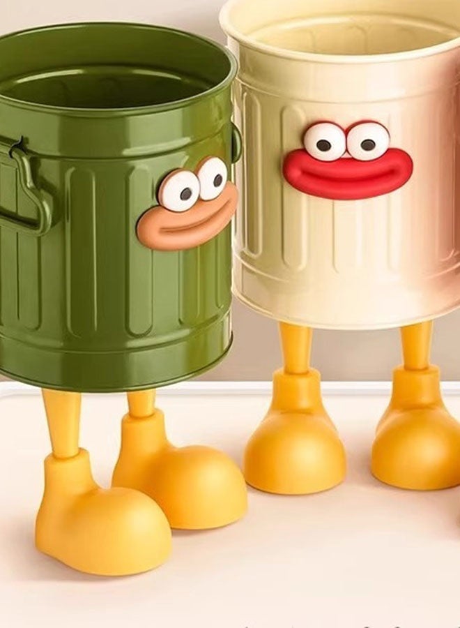 حامل القلم ، كأس القلم المعدني ، حامل أقلام ماكياج لطيف ، منظم مكتب القلم الدائم مجموعة تخزين المكتب وتنظيم - Image 2