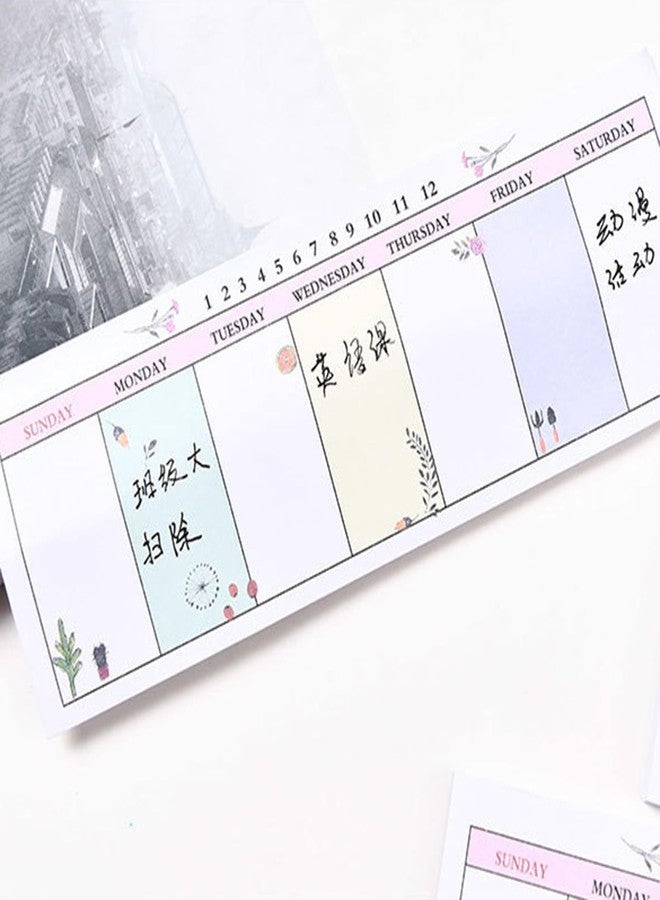 URTERYSER Quality Long Planner Notebook Weekly Planner Pads Random Patterns For Family Notepad & Calendar Organizers Weekly Planner - Image 3