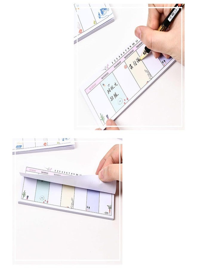 URTERYSER Quality Long Planner Notebook Weekly Planner Pads Random Patterns For Family Notepad & Calendar Organizers Weekly Planner - Image 2