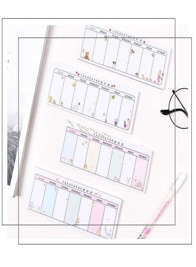 URTERYSER Quality Long Planner Notebook Weekly Planner Pads Random Patterns For Family Notepad & Calendar Organizers Weekly Planner - Image 5