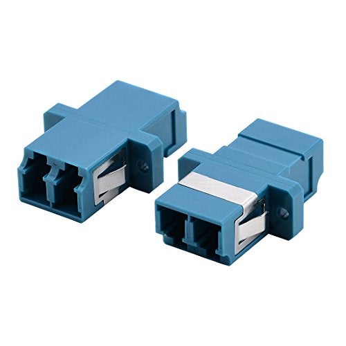 YIENFBEV LC Fiber Optic Adapter - LC to LC Duplex Singlemode Coupler - 5 Pack - Blue - Image 3