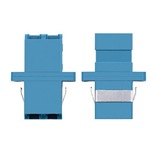 YIENFBEV LC Fiber Optic Adapter - LC to LC Duplex Singlemode Coupler - 5 Pack - Blue - Image 2