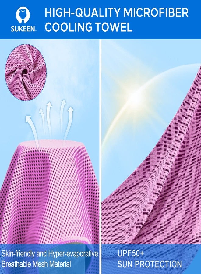 Sukeen 4 Pack Cooling Towels for Hot Weather 40"x12", Gym Towels for Men and Women, Soft Breathable Workout Towels for Yoga, Running, Sport, & More - Image 5