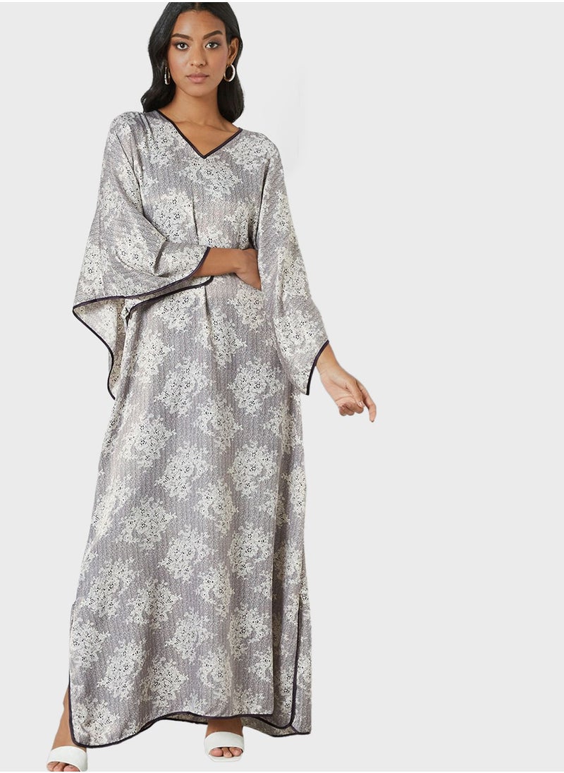 Coco Desert - Printed Abaya - Image 1