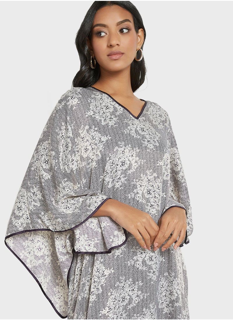 Coco Desert - Printed Abaya - Image 1