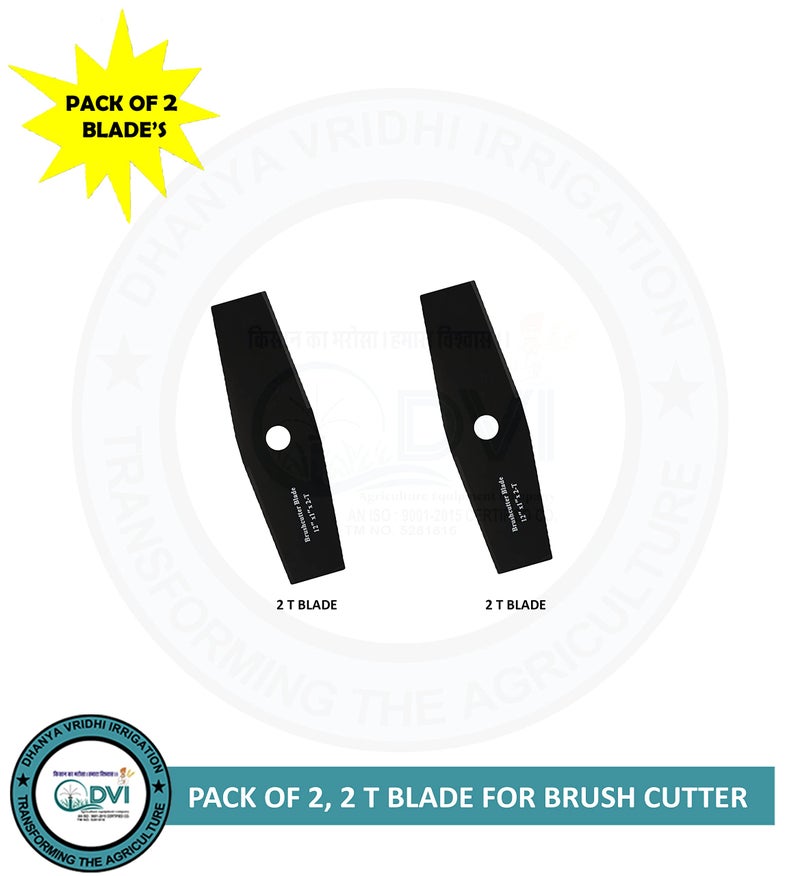 DVI Heavy Duty 2T(12" INCH) Blade for Any Type of Brush Cutter|Grass Trimmer|Crop Reaper Used for Cutting Bushes,Grass and Weeds (Made in India) Pack of 2 - Image 2