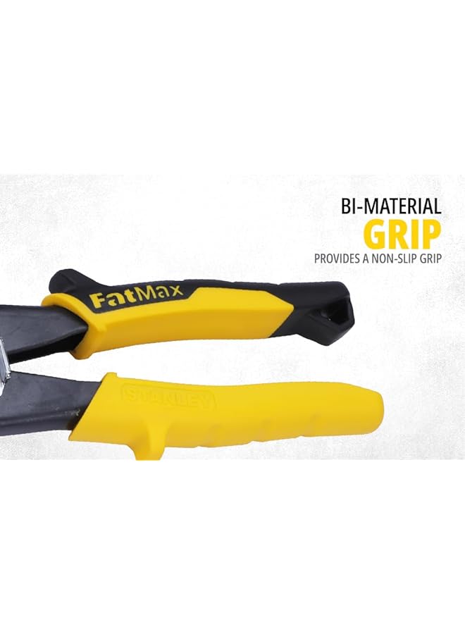 Stanley 2 14 563 Inch Maxsteel Inch Straight Aviation Snips 9.84 Inch Black/Yellow  - Image 4