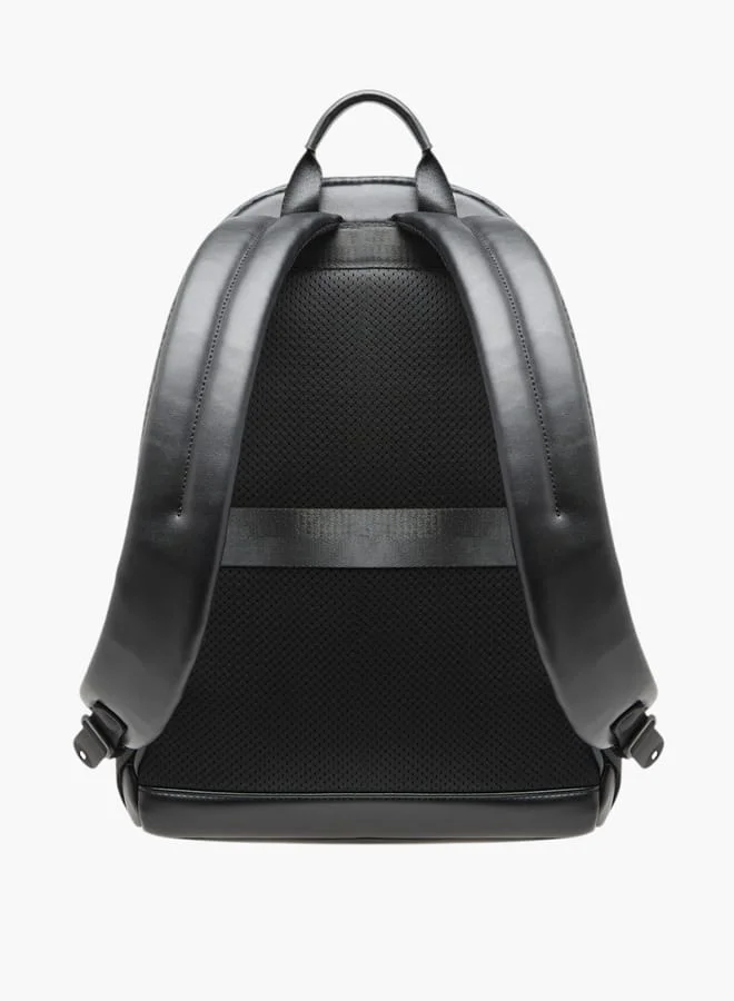 DUCHINI Monogram Print Backpack With Zip Closure And Laptop Compartment - 31X43X17 Cm