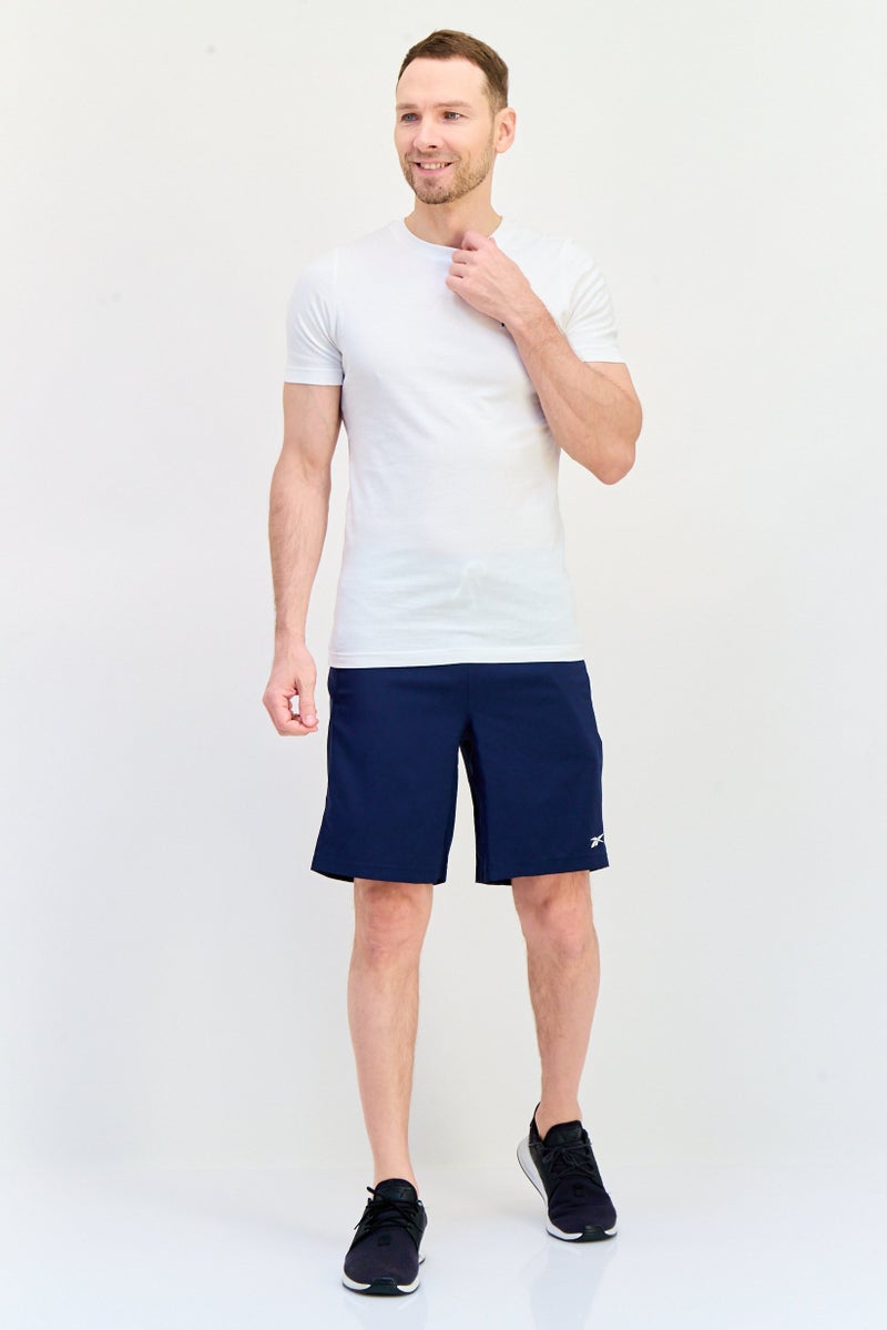 Reebok Men Sportswear Fit Training Shorts, Navy  - Image 4