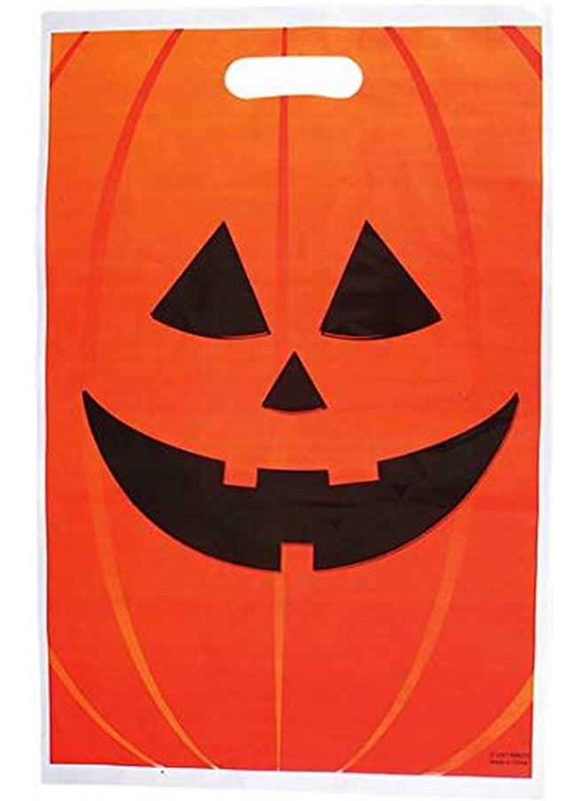 جيفت إكسبرس مجموعة GIFTEXPRESS® من 50 كيسًا من أكياس Jack O Lantern البلاستيكية مقاس 11 × 17 بوصة/أكياس Jack O Lantern البلاستيكية لحفلات الهالوين/أكياس هدايا حفلات الهالوين/أكياس Jack O Lantern البلاستيكية  - Image 5