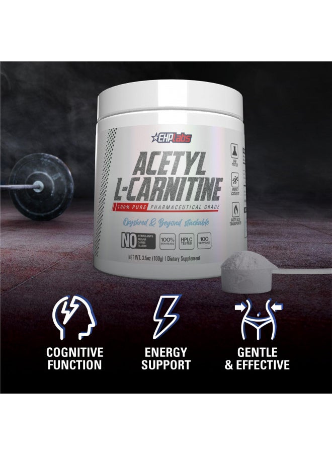 EHP Labs EHP Labs Acetyl L Carnitine - Supports Natural Energy Production, Aids Metabolism, Assists in Healthy Brain Function, Supports Heart Health, Non GMO, Vegan, Gluten Free - 100 Serves  - Image 4