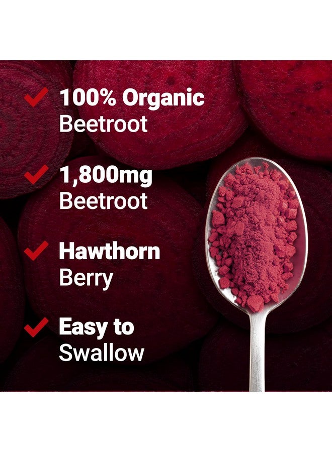 Force Factor Total Beets Blood Pressure Support Beet Root Capsules, 1800mg Organic Beet Root Powder Beet Supplement with Hawthorn Berry to Support Circulation and Blood Flow, 90 Vegetable Capsules - Image 5