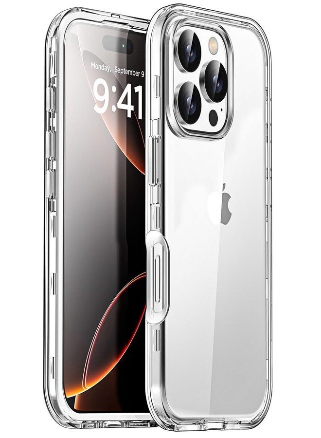 ايه اي كيس جراب AICase لهاتف iPhone 16 Pro Max، شفاف، شديد التحمل، يوفر حماية كاملة للجسم من الصدمات والغبار، غطاء حماية عسكري ثلاثي الطبقات، متين وقوي. - Image 1