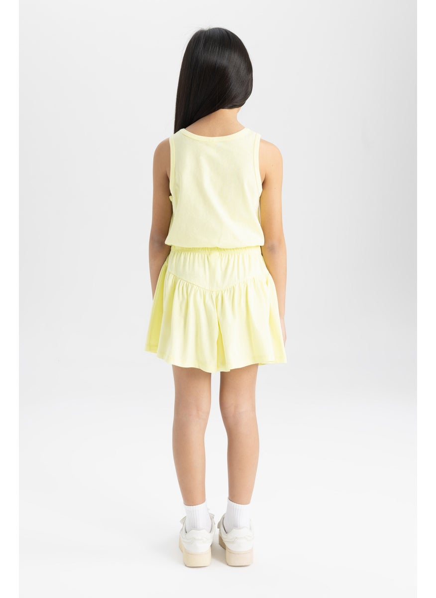 DeFacto Girl Printed T-Shirt Shorts 2 Piece Set  - Image 5