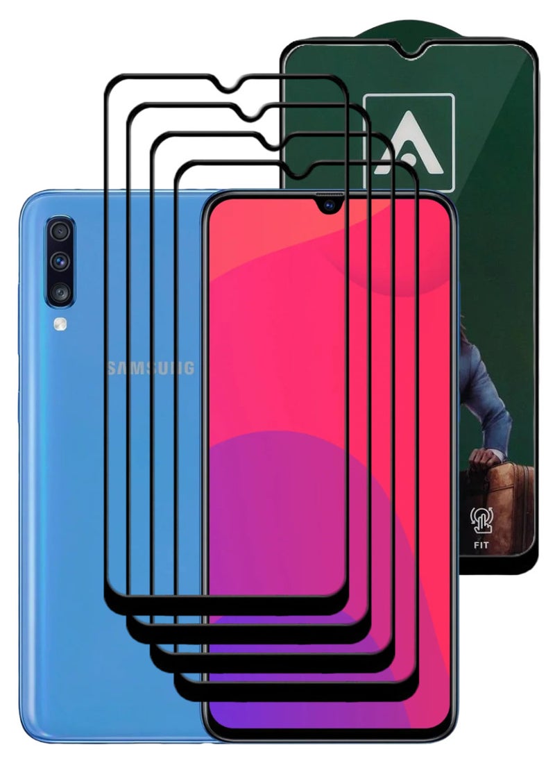 ACLIX 4 Pieces Antistatic ESD Dustproof Premium Quality High Definition Tempered Glass Screen Protector Designed For Samsung Galaxy A70 - Image 1
