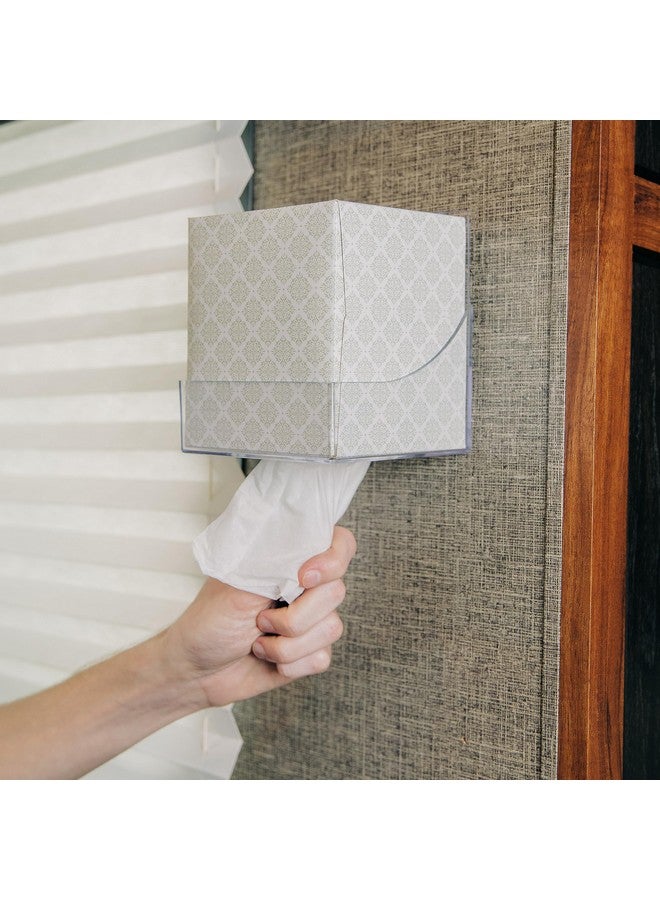 Camco Camco Pop-A-Tissue- Tissue Box Holder- Mounts to Walls and Cabinets, Dispenses Tissue and Holds Tissue Boxes Upward or Downward- Perfect for RVs and Trailers, Easy Install - Clear (57101) - Image 2
