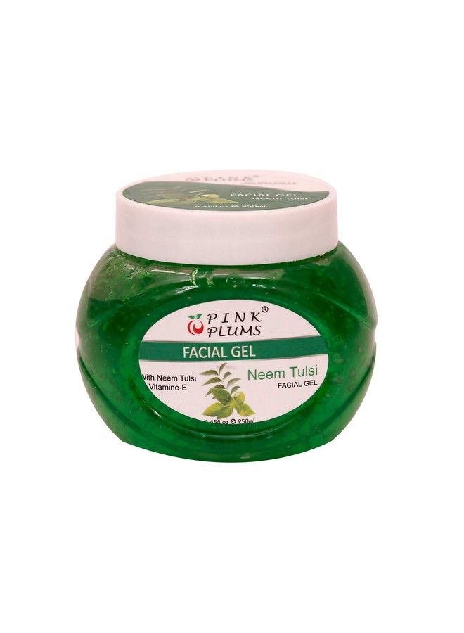 Pink Plums Neemtulsi Face Packfacial Gelmassage Cream And Scrub For Face With Vitamin E 250 Ml Each (Combo Pack4) - Image 5