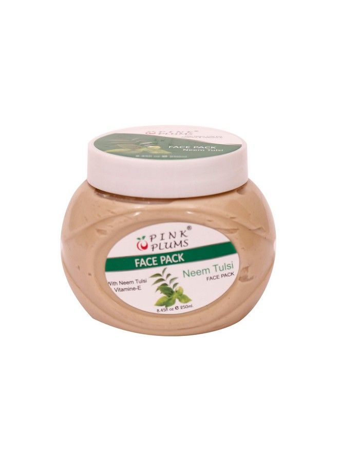 Pink Plums Neemtulsi Face Packfacial Gelmassage Cream And Scrub For Face With Vitamin E 250 Ml Each (Combo Pack4) - Image 3