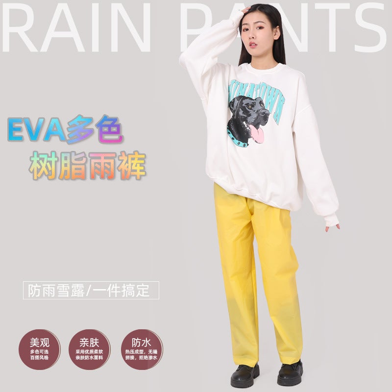 Single Rain Pants Long Thickeneded Outdoor Portable Non-Disposable Men'S And Women'S Rain Pants Hiking Rafting Half Body Purchase - Image 5