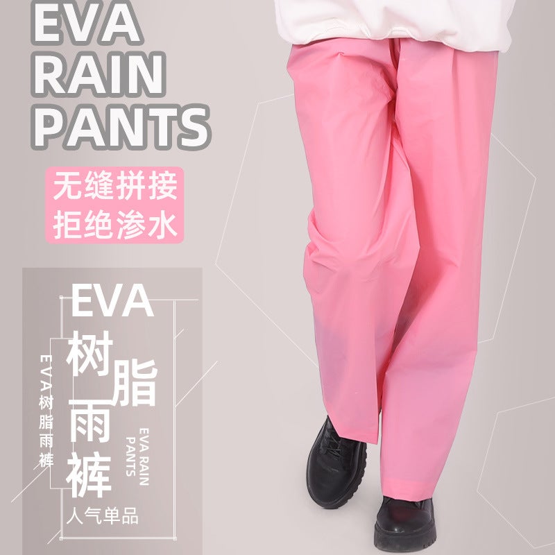Single Rain Pants Long Thickeneded Outdoor Portable Non-Disposable Men'S And Women'S Rain Pants Hiking Rafting Half Body Purchase - Image 4