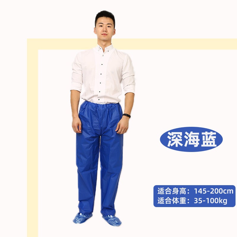 Single Rain Pants Long Thickeneded Outdoor Portable Non-Disposable Men'S And Women'S Rain Pants Hiking Rafting Half Body Purchase - Image 1