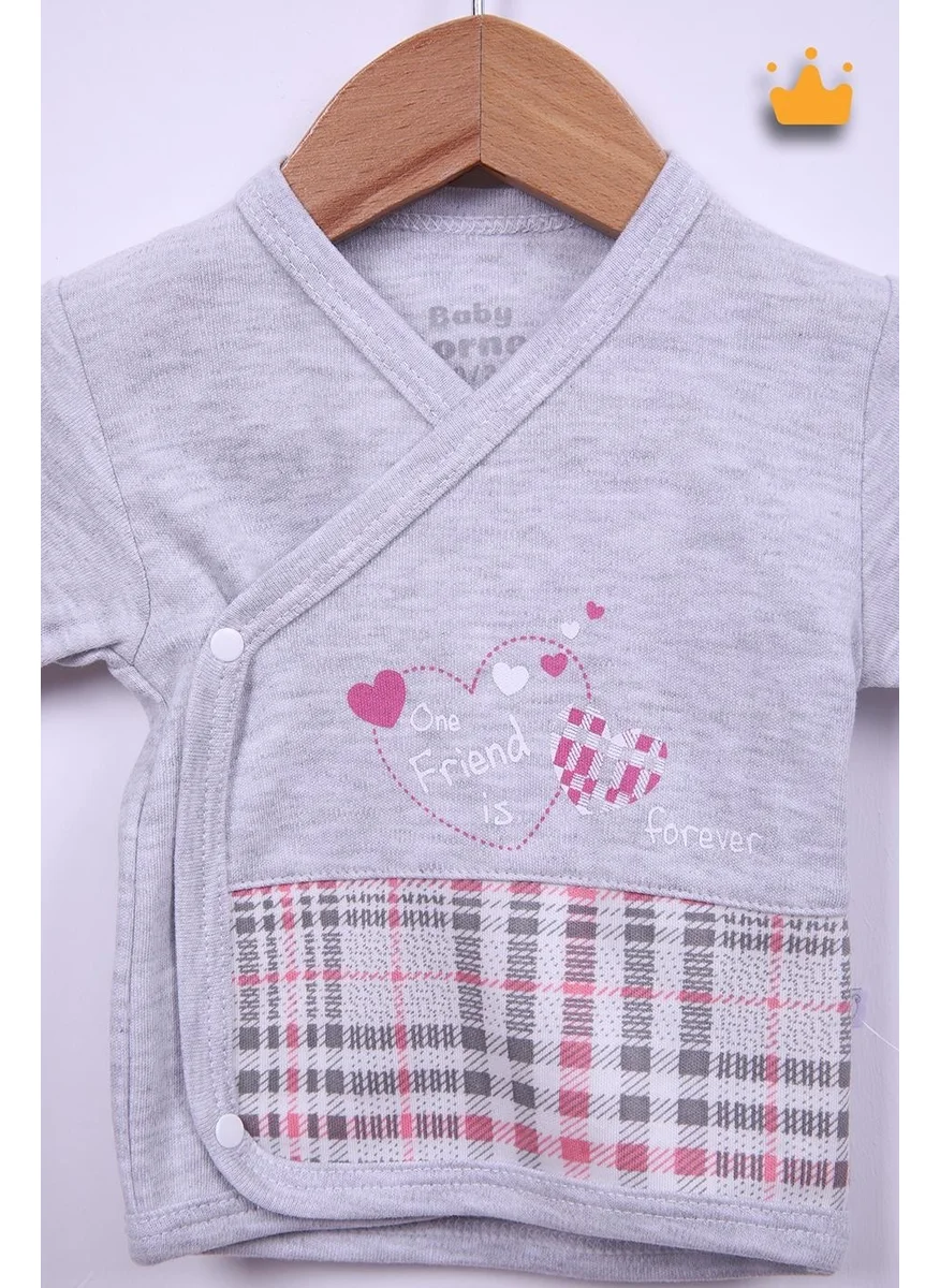 Baby Hola Babyhola 100% Cotton Baby Newborn Plaid Bodysuit Set of 5 0-3 Months Hospital Delivery 24120