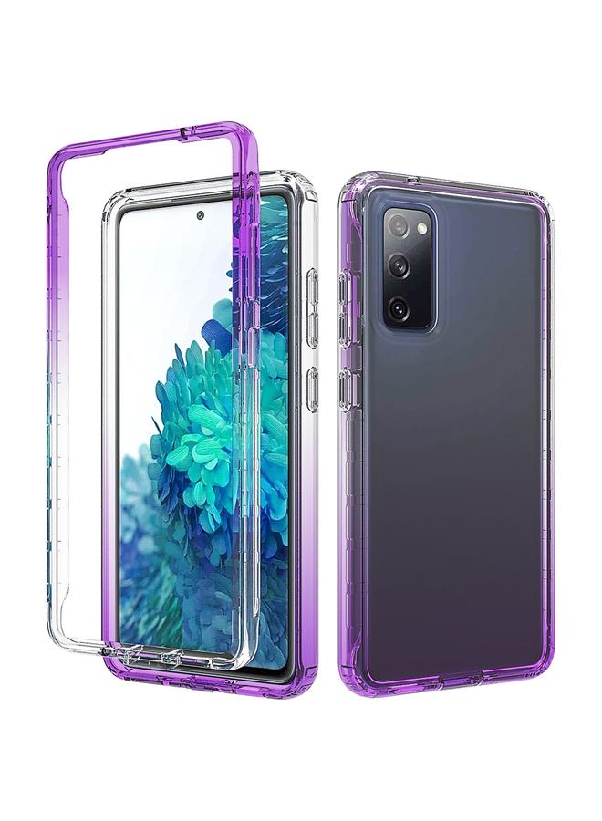 S-TOP Case For Samsung Galaxy S20 FE Shockproof High Transparency Two-color Gradual Change PC+TPU Candy Colors Protective Case - Image 1