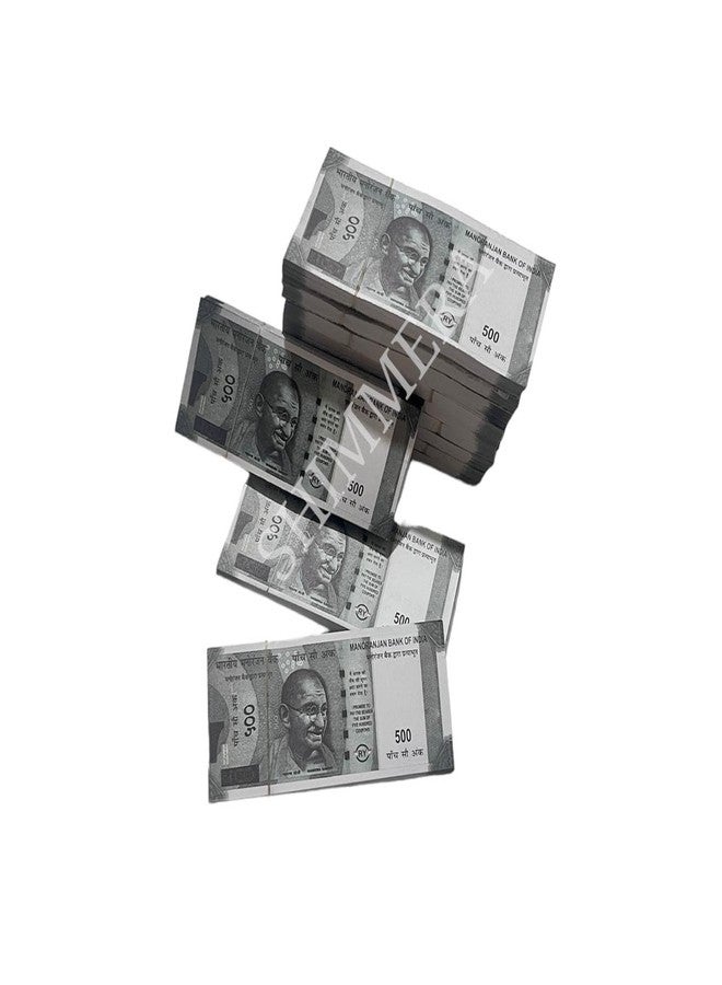 Shimmera Duplicate Money Fake Currency Notes Dummy Rupee Bundle Money for Kids to Play Nakli Note Learning and Education Money for Kids (Total 500 Notes) - - Image 1
