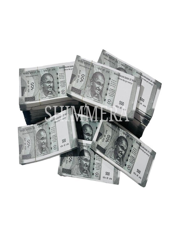 Shimmera Duplicate Money Fake Currency Notes Dummy Rupee Bundle Money for Kids to Play Nakli Note Learning and Education Money for Kids (Total 500 Notes) - - Image 4