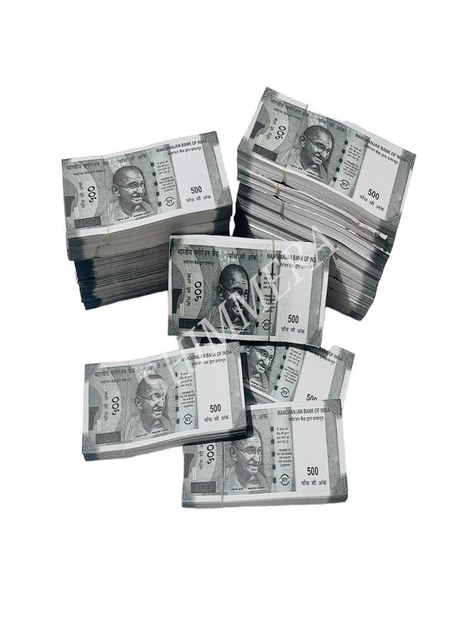 Shimmera Duplicate Money Fake Currency Notes Dummy Rupee Bundle Money for Kids to Play Nakli Note Learning and Education Money for Kids (Total 500 Notes) - - Image 5
