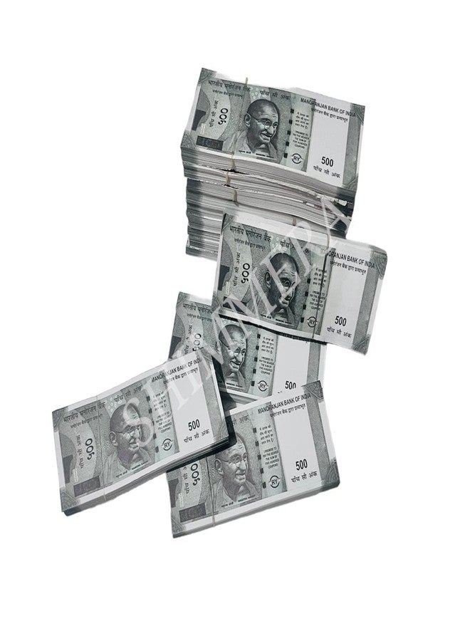 Shimmera Duplicate Money Fake Currency Notes Dummy Rupee Bundle Money for Kids to Play Nakli Note Learning and Education Money for Kids (Total 500 Notes) - - Image 2