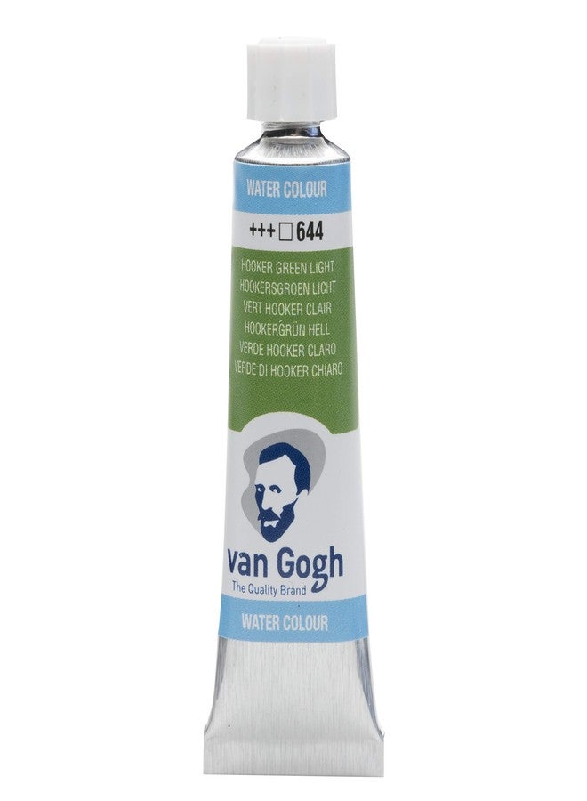 Van Gogh Watercolor Paint, 10ml Tube, Hooker Green Light 644 - Image 1
