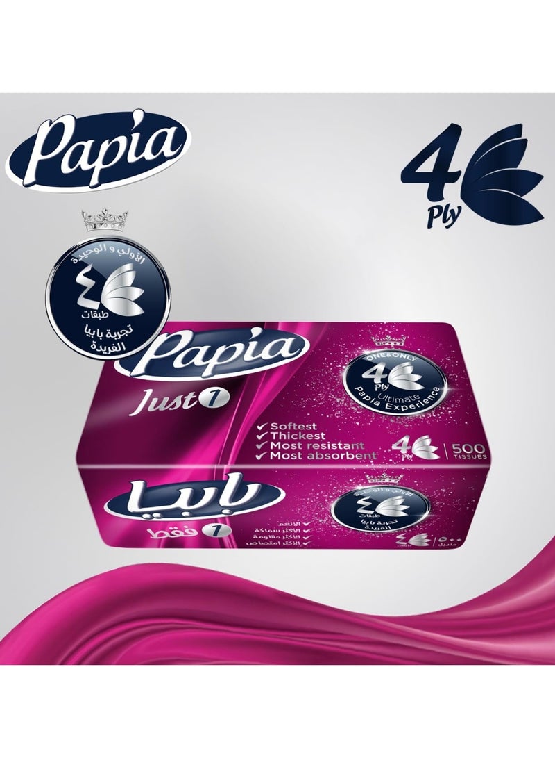 Papia 3 packs of Papia facial tissues - 4 ply, 500 tissues - Image 3