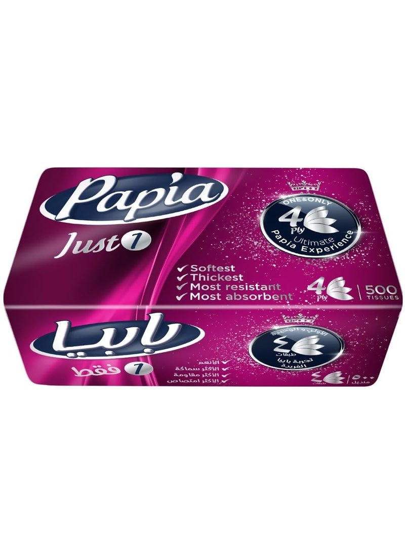 Papia 3 packs of Papia facial tissues - 4 ply, 500 tissues - Image 2