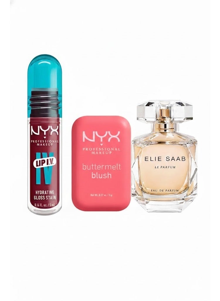 NYX PROFESSIONAL MAKEUP Radiance Kit - Lip Gloss, Perfume, Blush - Image 1